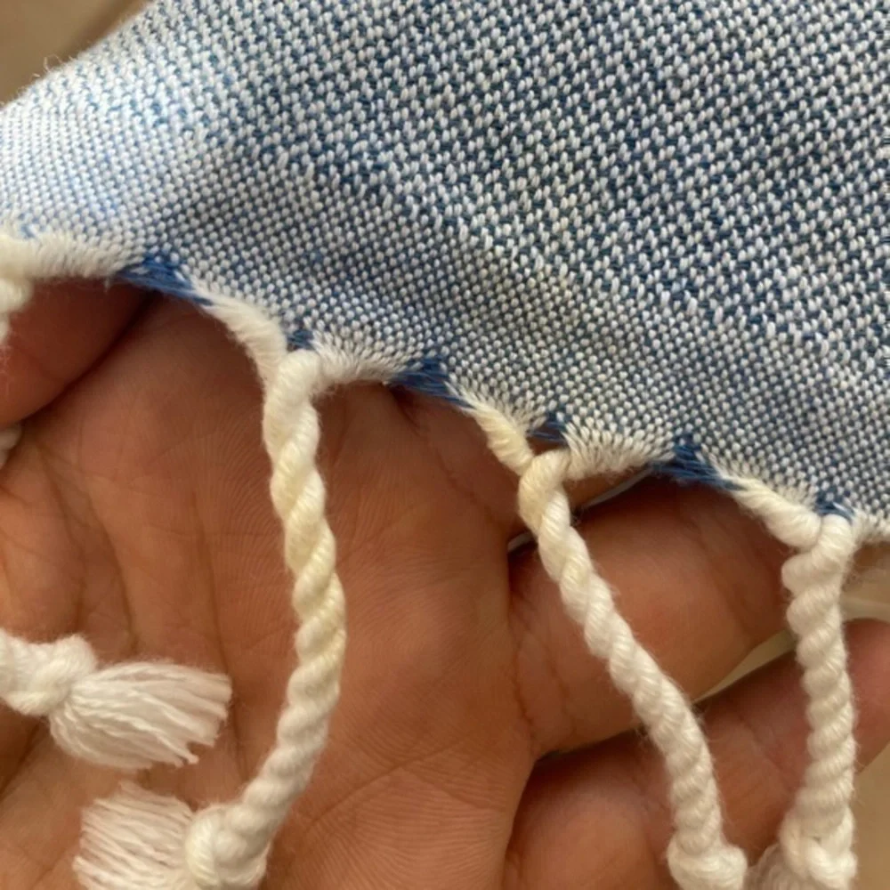 KOZA Melissa Textured Cotton Caftan Tunic Size Large - Picture 14 of 14